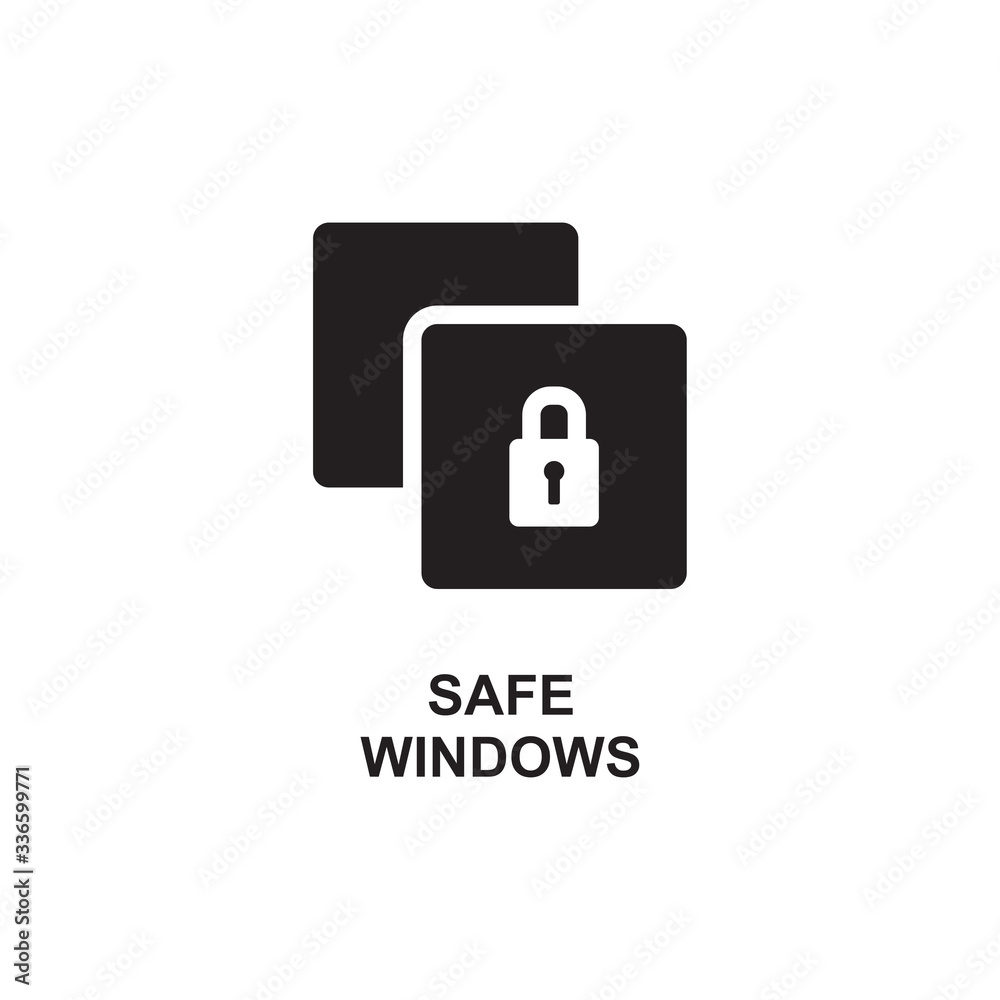 SAFE WINDOW ICON , DATA WINDOW LOCK ICON SAFE WINDOW ICON , DATA WINDOW LOCK ICON