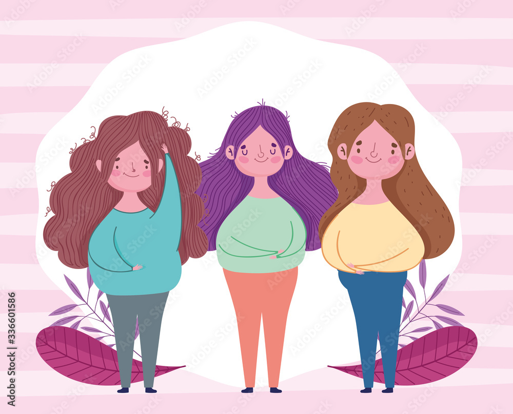 happy mothers day, characters women foliage decoration happy mothers day, characters women foliage decoration