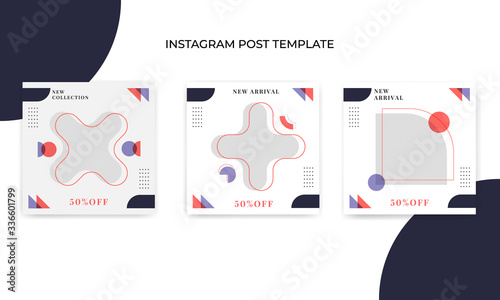 instagram social media post template