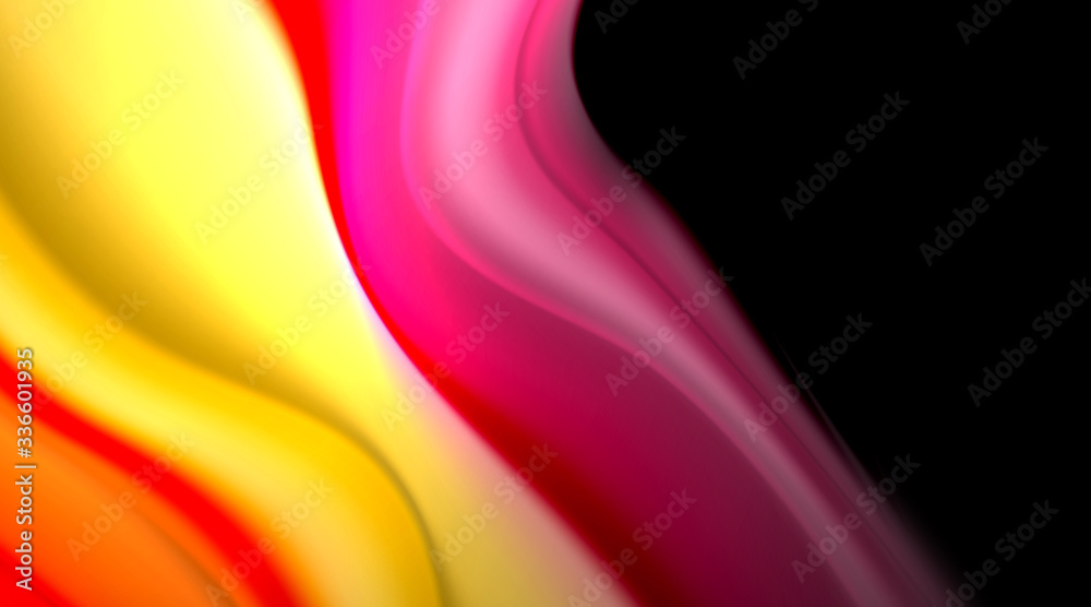 Fototapeta premium Liquid colors fluid gradients on black background