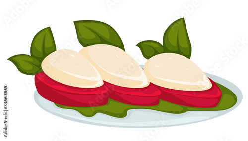 Snacks made of stuffed pepper and herbs restaurant menu