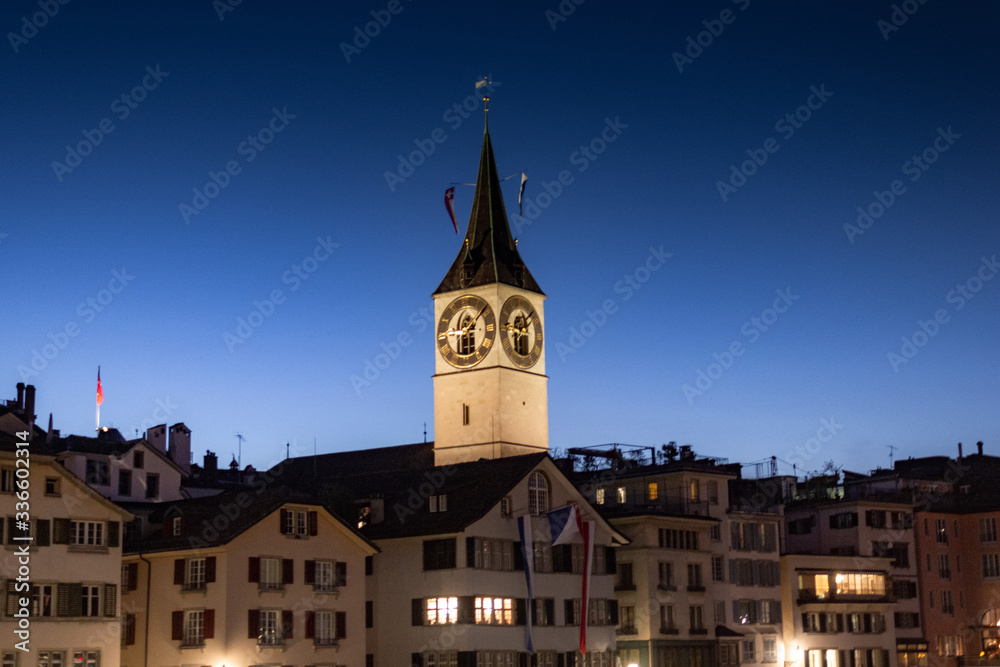 Zurich in Switzerland in early spring Zurich in Switzerland in early spring