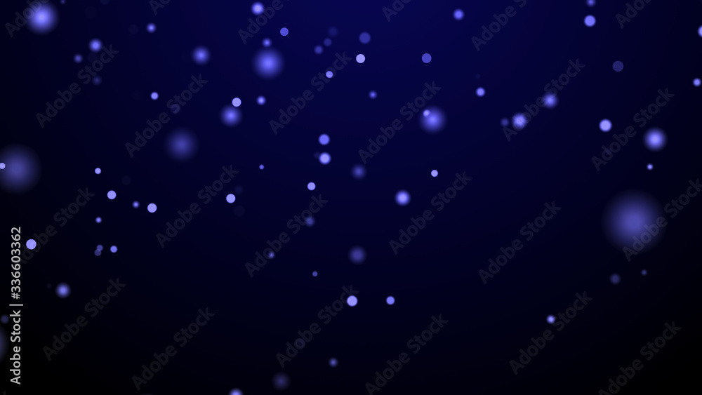 Abstract background with dust particles. Magic concept. 3d rendering.