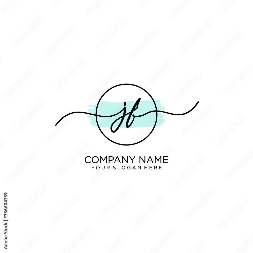 JF initial Handwriting logo vector templates JF initial Handwriting logo vector templates