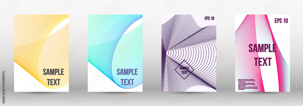 Geometric template with lines 