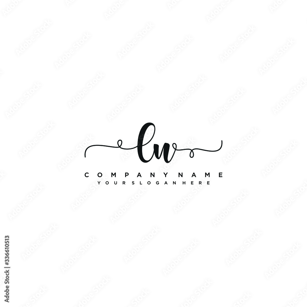 LN initial Handwriting logo vector templates LN initial Handwriting logo vector templates