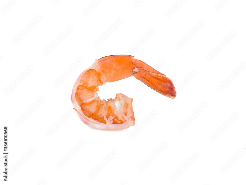 shrimps isolated on a white background shrimps isolated on a white background