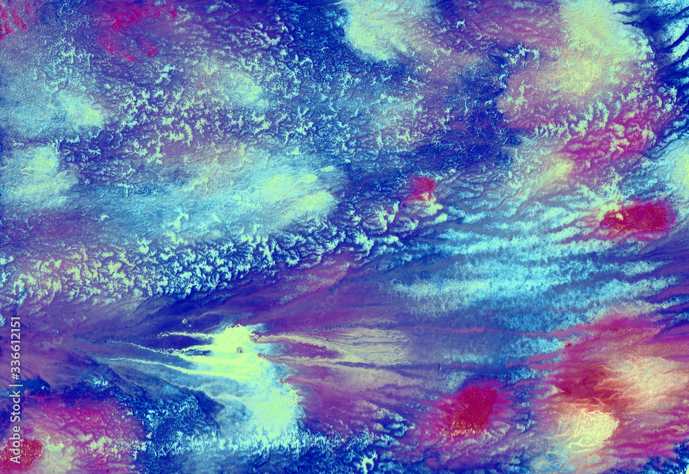 Abstract hand-made pattern, multi-colored background, imitation oil painting