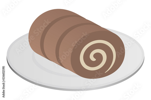 チョコレートロールケーキ
