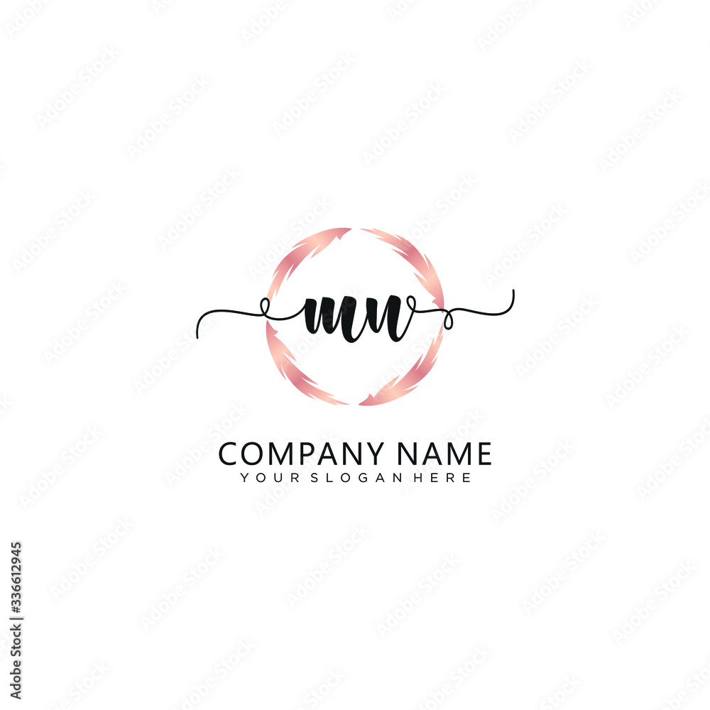 MN initial Handwriting logo vector templates MN initial Handwriting logo vector templates