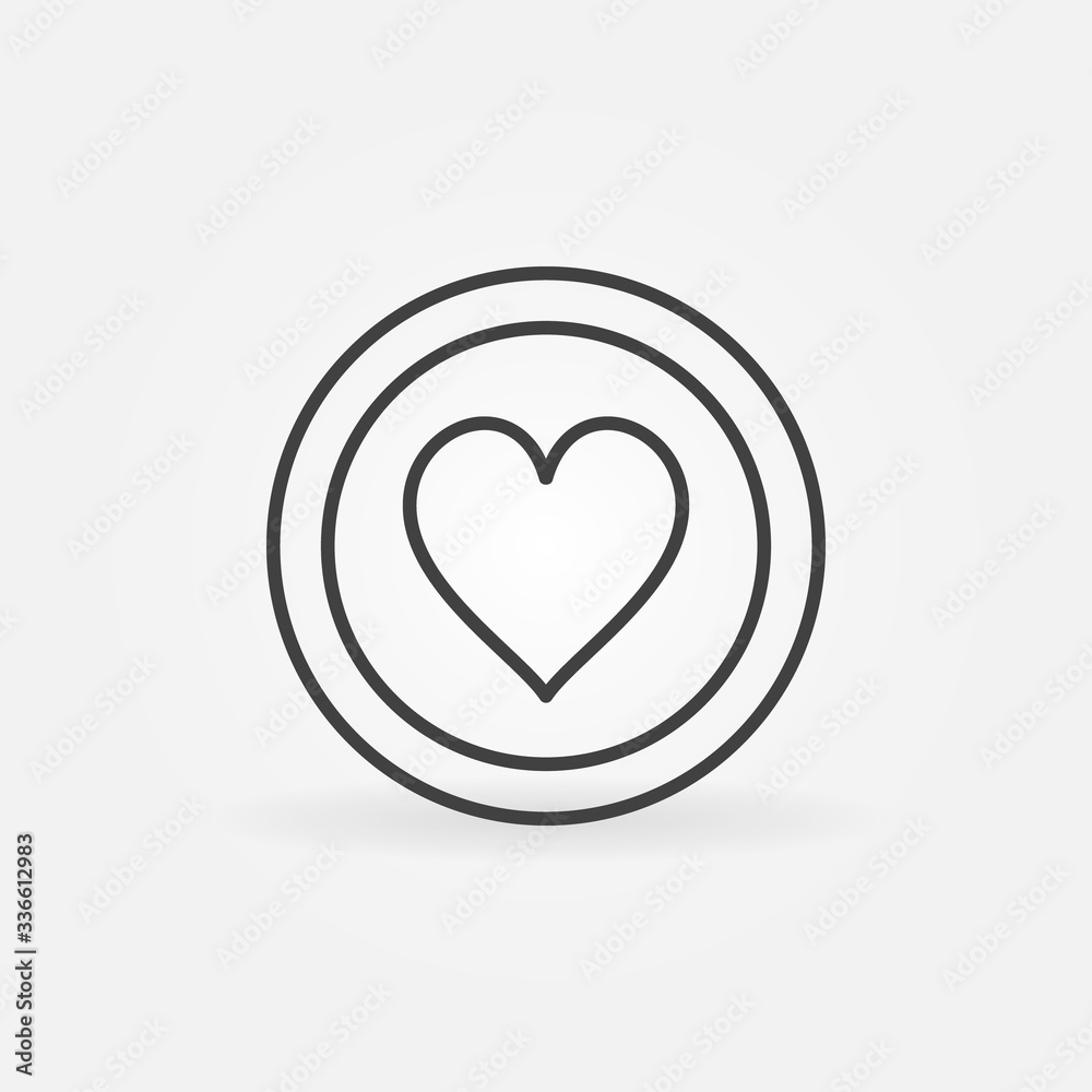 Hearts Card Suit vector outline concept icon or design element Hearts Card Suit vector outline concept icon or design element