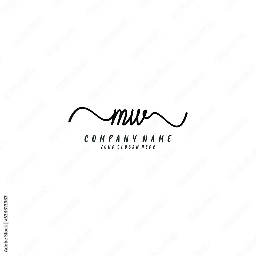 M initial Handwriting logo vector templates M initial Handwriting logo vector templates