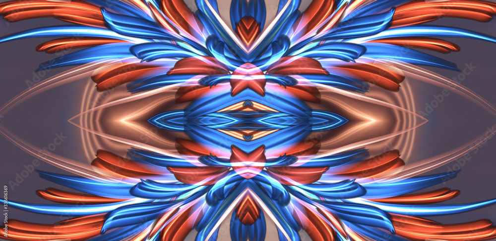 Luxury abstract fluid art, ink blur background, classic blue, gold. Liquid acrylic, epoxy futuristic painting. Slice of stone. Symmetric reflection.