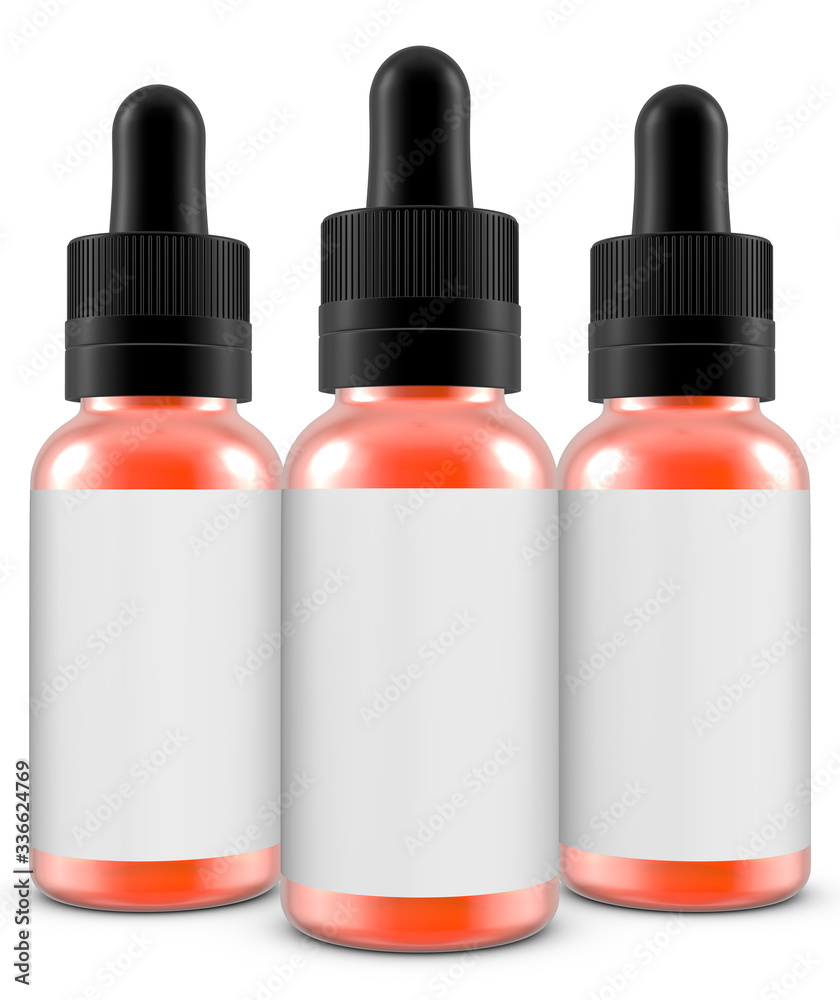 Realistic 3D Eye Dropper Bottle Mock Up Template on White Background.3D Rendering,3D Illustration.Copy Space Realistic 3D Eye Dropper Bottle Mock Up Template on White Background.3D Rendering,3D Illustration.Copy Space