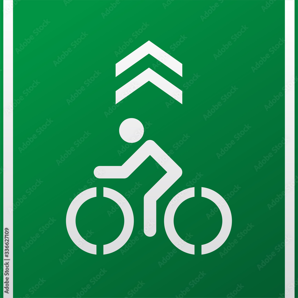 Bicycle lane road sign,separate bicycle lane for riding bicycles,white painted bike on asphalt,vector illustration. Bicycle lane road sign,separate bicycle lane for riding bicycles,white painted bike on asphalt,vector illustration.