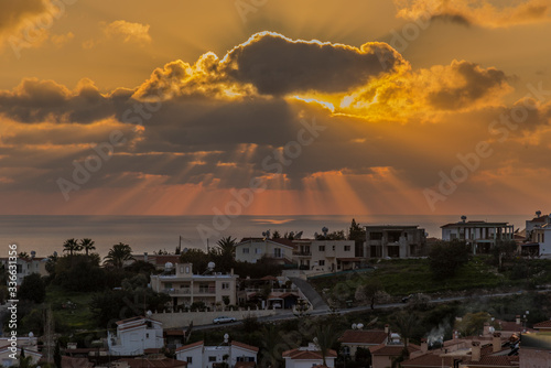 Sunset over Peyia, Cyprus