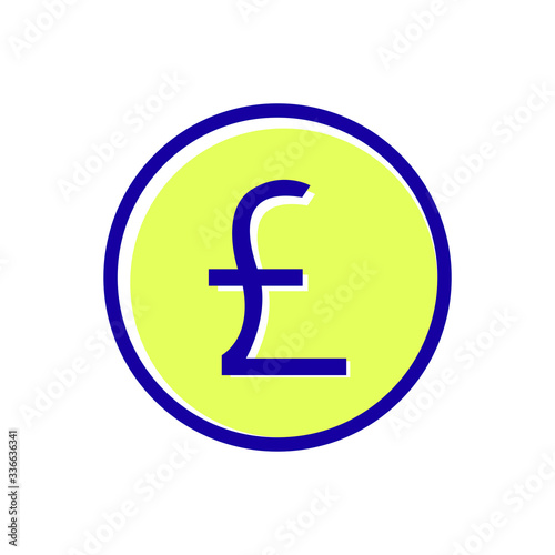 Pound sterling icon vector