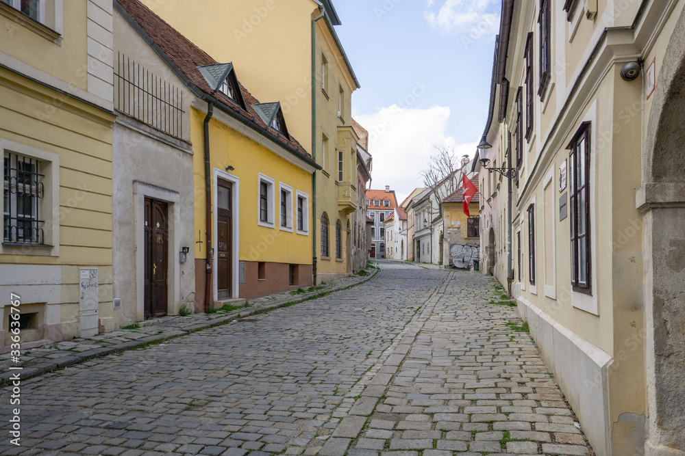 empty streets of European capital