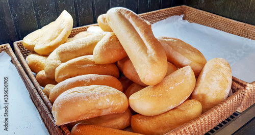 French bread sold in Thailand restaurant is popular among Thai people.