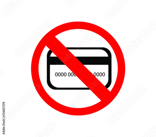 credit cards or debit card not allowed sign isolated on white background Free Download credit cards or debit card not allowed sign isolated on white background - GFXLoad