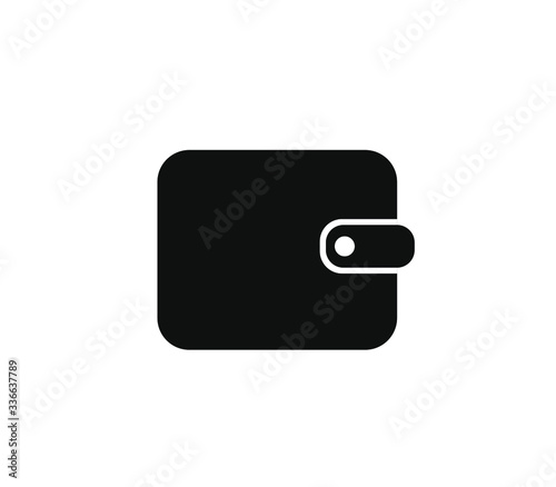 wallet icon isolated on white background, purse sign for website design, EPS 9