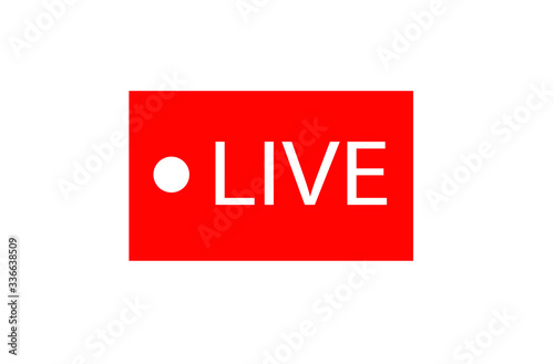 live icon, live telecast symbol