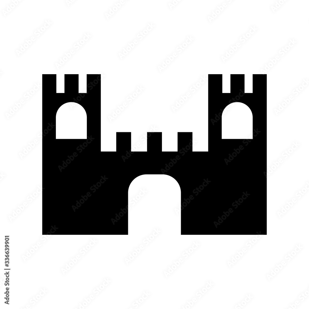 Castle icon vector