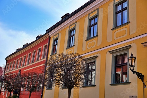 Ostrow Tumski in Wroclaw - the oldest part of the city with colourful  old tenement houses  lanterns  bridges and churches. Lovely place for walk.