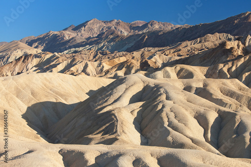 Sandstone Formations at Zabriskie Point in Death Valley