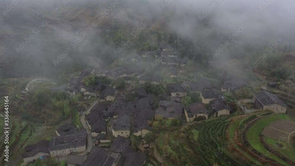 Countryside landscape of China's traditional and historic village Countryside landscape of China's traditional and historic village