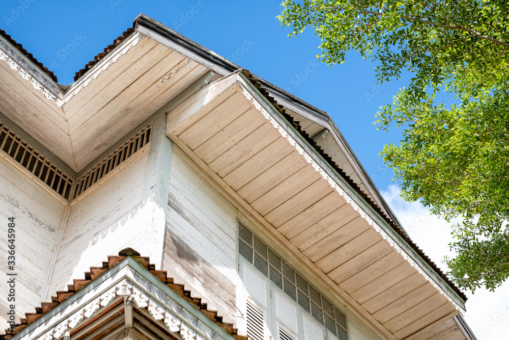 Beautiful and classic Thai Melayu style roof and detail. Beautiful and classic Thai Melayu style roof and detail.