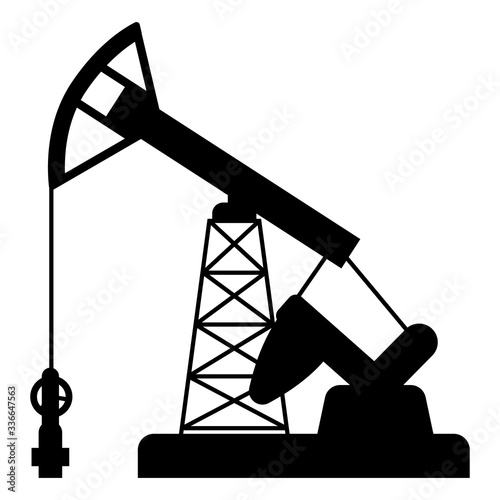 Illustration of oil pumpjack.