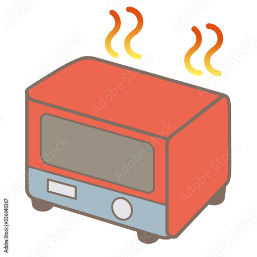 オーブントースターのイラスト