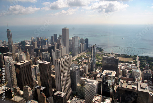 Vista aérea de la ciudad de Chicago, Estado Unidos