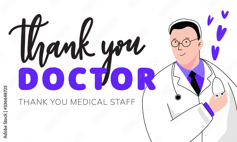 Thank you doctor and Nurses and medical personnel team for fighting the coronavirus. Thank you heroes, vector illustration Thank you doctor and Nurses and medical personnel team for fighting the coronavirus. Thank you heroes, vector illustration