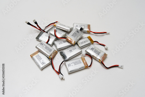 Grey small drone li-po batteries