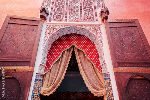 Beautiful wooden moroccan style door.