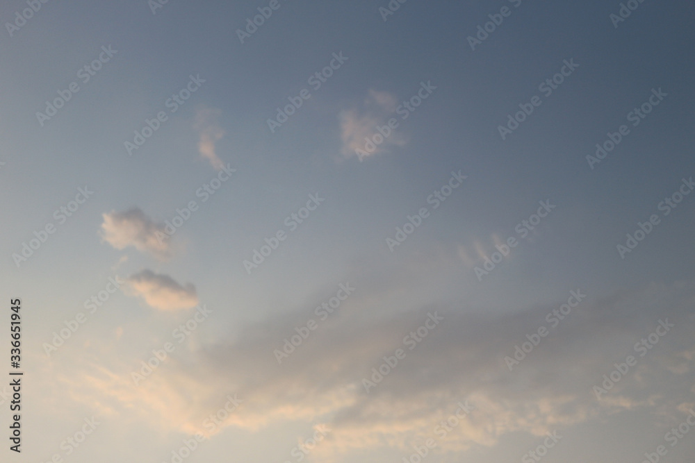 Blue sky and clouds for background.