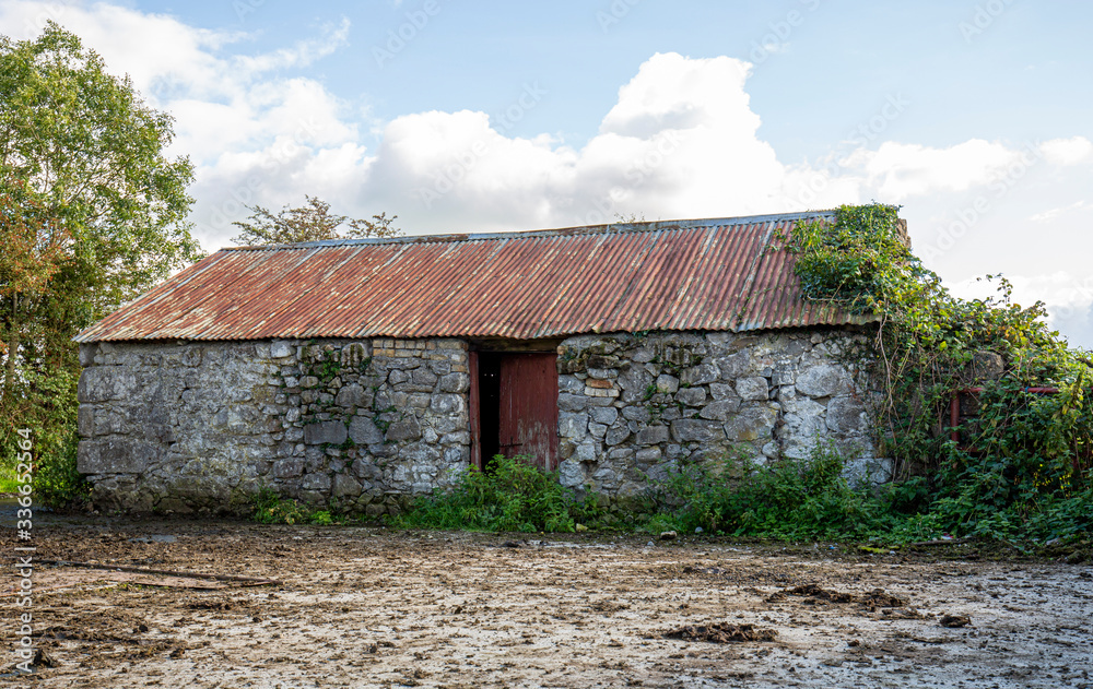 Abanded Farm Building in Rahan, Co. Offaly, Ireland. Abanded Farm Building in Rahan, Co. Offaly, Ireland.