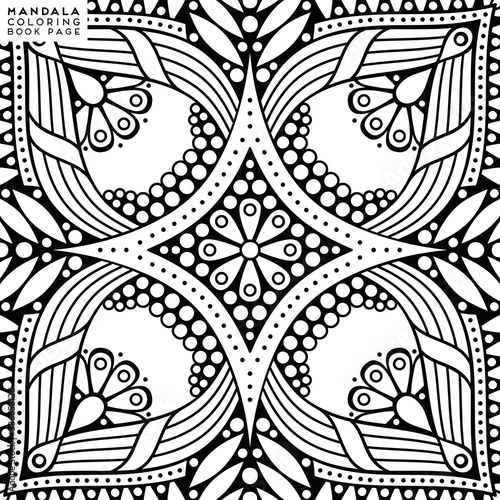 Mandala Coloring Illustration