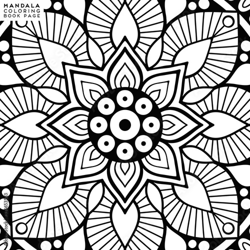 Mandala Coloring Illustration
