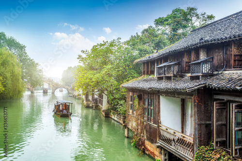 wu zhen water town in china