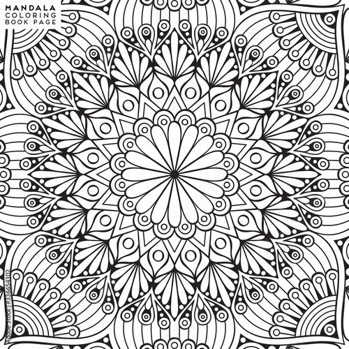Mandala Coloring Illustration