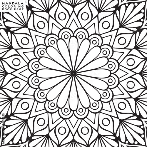 Mandala Coloring Illustration