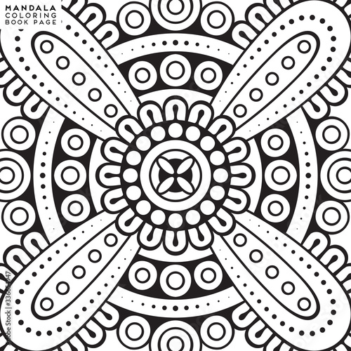 Mandala Coloring Illustration