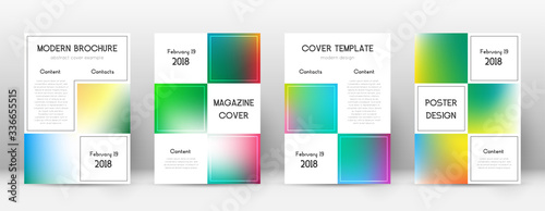 Flyer layout. Business quaint template for Brochur
