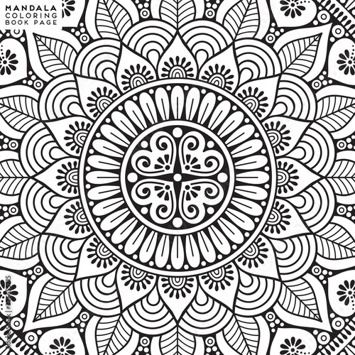 Mandala Coloring Illustration