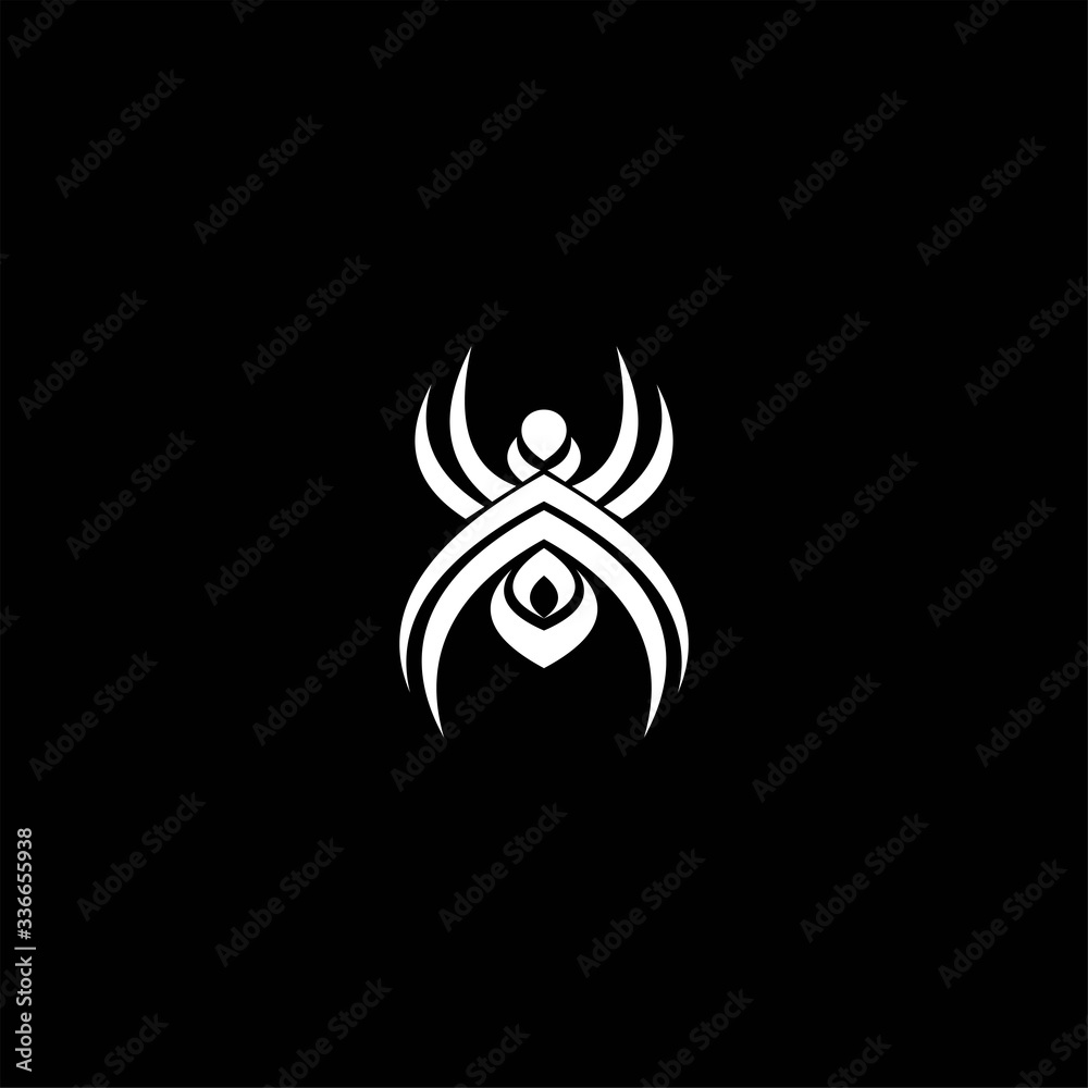 Obraz premium desigen logo spider , logo spider icon , logo abstract spider