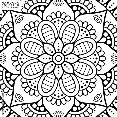 Mandala Coloring Illustration