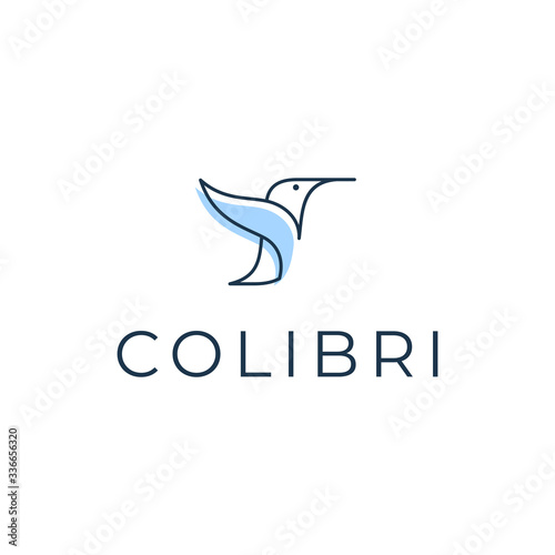 Hummingbird logo looks modern, clean, simple and sophisticated